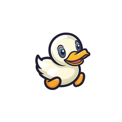 duck isolated on white background