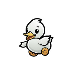 duck isolated on white background