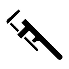 Wrench, plumbing wrench, adjustable wrench, spanner, pipe spanner icon and easy to edit.