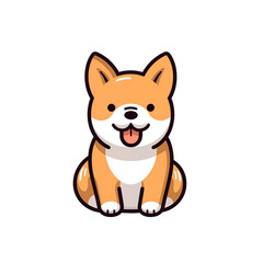 dog isolated on white background