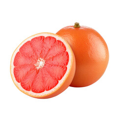 Grapefruit isolated on transparent background,transparency 