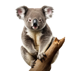 Koala isolated on transparent background,transparency 