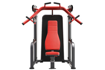 Professional Chest Press Device isolated on Transparent background. Generative Ai