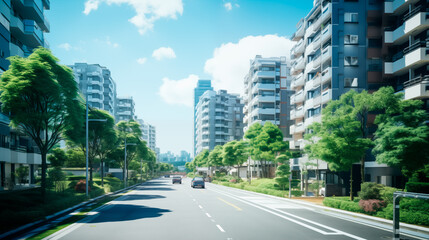 Fototapeta premium 林立する集合住宅