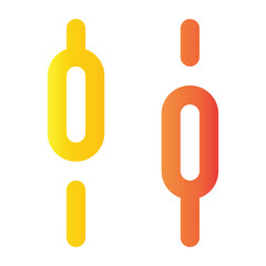 bearish candlestick pattern icon