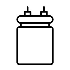  Condenser, electrical capacitor, electrical condenser, energy storage device, electric charge accumulator icon and easy to edit.