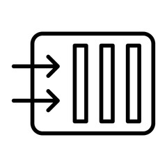  Air purifier, filtration system, air cleaning, dust filter, particulate filter icon and easy to edit.