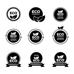 Obraz premium Collection of Eco-Friendly Vector isolated on white background