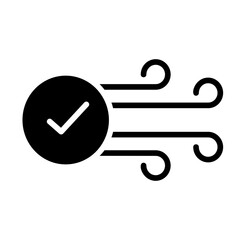  Pure air, fresh air, pollution free air, clean atmosphere, unpolluted air icon and easy to edit.