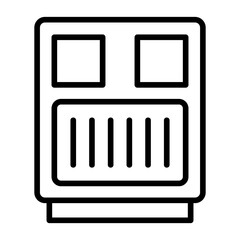  Cooling unit, refrigeration system, cooling equipment, freezing machine, cooling apparatus icon and easy to edit.