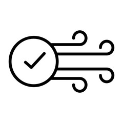  Pure air, fresh air, pollution free air, clean atmosphere, unpolluted air icon and easy to edit.