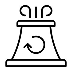  Heat dissipation tower, cooling device, cooling structure, temperature control tower, cooling system icon and easy to edit.