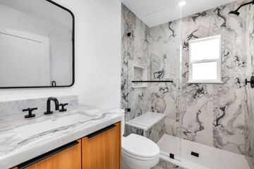 interior of bathroom