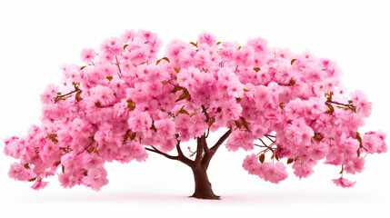 Fototapeta premium Pink spring cherry blossom. Cherry tree branch.