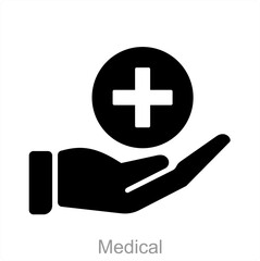 Medical and medical sign icon concept