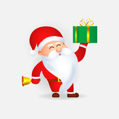 Cute Santa Claus sticker label