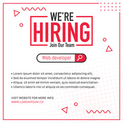 We are hiring banner advertising template