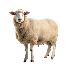 Obraz premium Sheep isolated on transparent background,transparency 