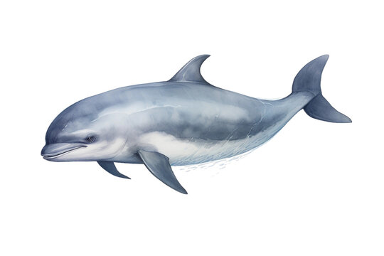Endearing Vaquita Phocoena Conservation Isolated on Transparent Background