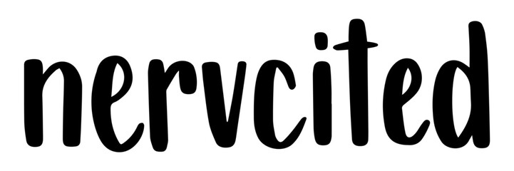 Vector handwritten lettering. English word 