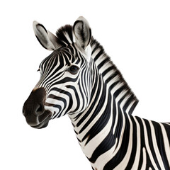 Fototapeta na wymiar zebra isolated on transparent background,transparency 