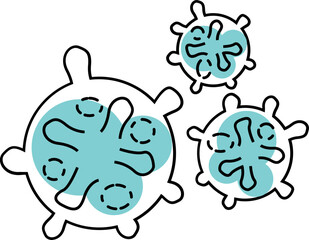  Corona virus illustration.