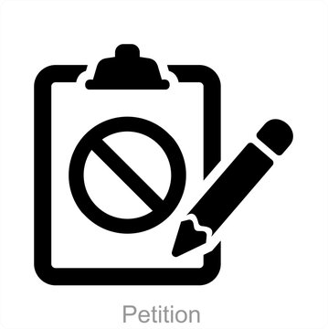 Petition and campaign icon concept