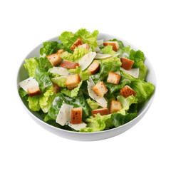 caesar salad isolated on transparent background,transparency 