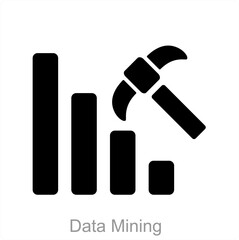 Data Mining and data icon concept