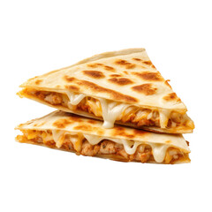 Quesadilla,Mexican foodisolated on transparent background,transparency 