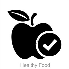 Healthy Food and healthy icon concept