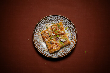 Top view of an Indian Traditional sweet called 