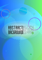 Vector Futuristic Background with Gradient Mesh Holographic Circles. Hipster Graphic Template Design with Lines, Dots, Round Shapes. Simple Style for your Business Poster.