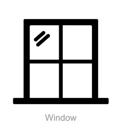 Window and decoration icon concept