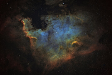 Hubble Pallet North America Nebula