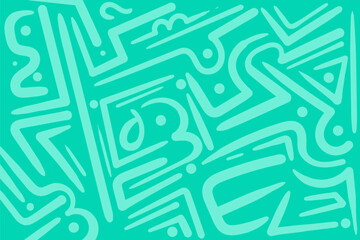 Abstract shapes modern pattern design. Primitive Lines Seamless Rotatable Background Pattern