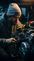 Mechanic Melodies: Rugged Craftsmen Crafting Harmonies with Machines, Generative AI