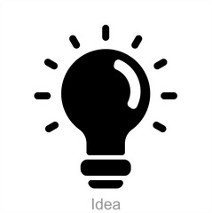 Idea and creative icon concept 