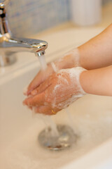 感染対策のため日々の手洗いが必要です。