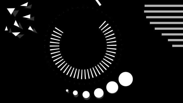looped animation background. black and white for screensaver
