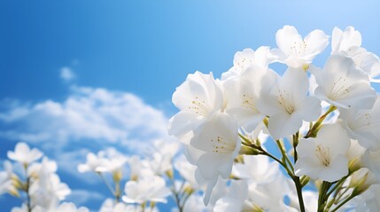 Spring flowers field Generated AI