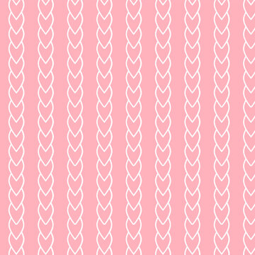 Love motif ethnic pattern design in sweet pink color.