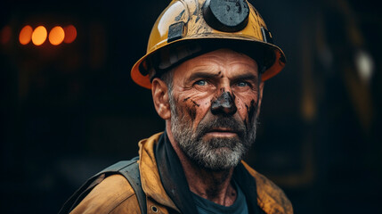 Obraz premium Digging Deep: Portraits from the Earth's Core, Generative AI