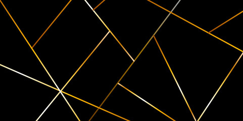 Abstract black background with modern golden geometric stripes, business cover concept line abstract background, white diagonal line architecture geometry tech abstract background with lines.