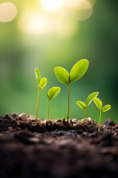 plant sprout growing environment concept