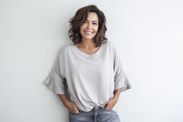 Obraz premium Portrait of a beautiful middle aged woman
