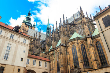 Fototapeta premium St. Vitus Cathedral in Prague, Czech Republic