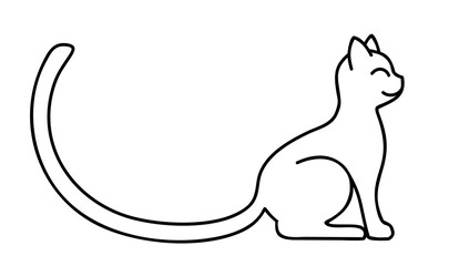 The symbol of a stylized domestic cat.
