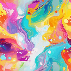 Abstract colorful background with splashes.