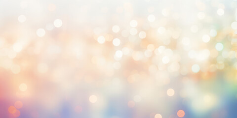 Christmas abstract background with soft light bokeh. Blurred Glitter sparkle for celebrate. glowing lights focus in bright sunlight